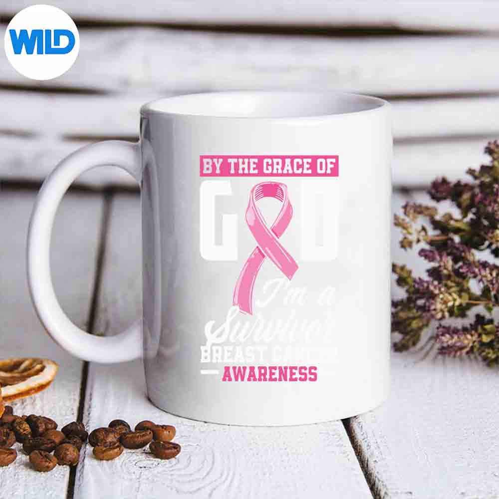 By The Grace God Im A Survivor Breast Cancer Survivor Happy Keen Cut File 7 ByTheGraceGodImASurvivorBreastCancerSurvivorHappyKeenmug