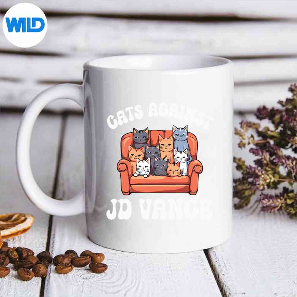 Cats Against Jd Vance Childless Cat Lady Couch Liberal Vote Vector Design 6 CatsAgainstJdVanceChildlessCatLadyCouchLiberalVotemug