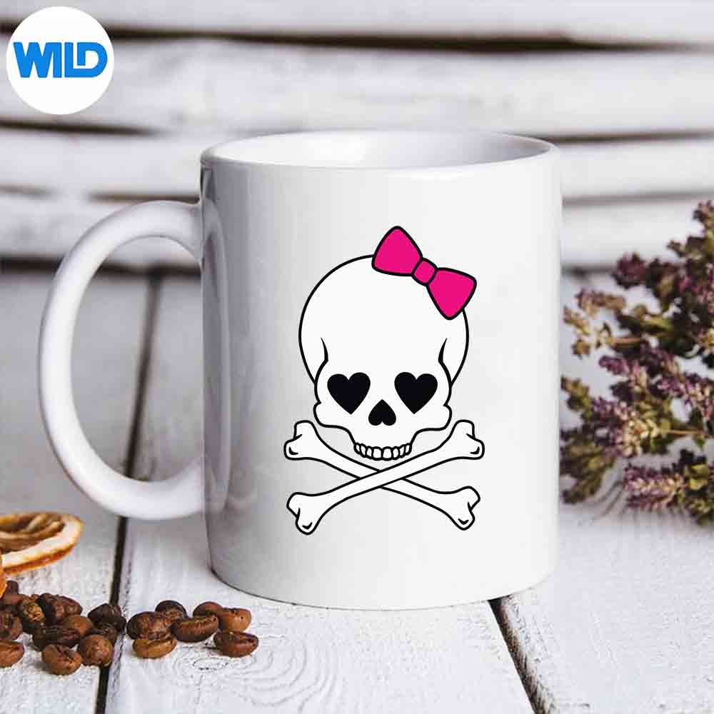 Cute Girl Skull Crossbones Pirate SVG PNG 6 CuteGirlSkullCrossbonesPiratemug