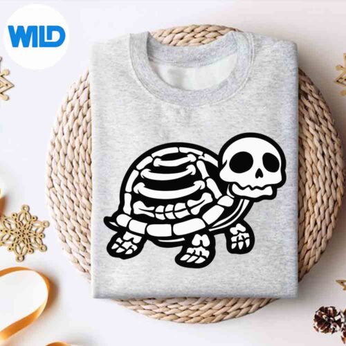 CuteHalloweenTurtleSkeletonTortoiseFossilsArcheologistsweater