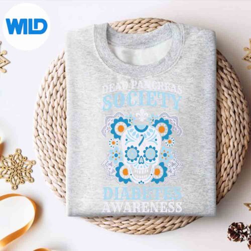 DeadPancreasSocietyDiabetesAwarenessSugarSkullKeenFunnysweater