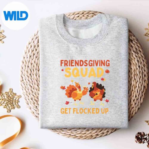 Friendsgiving Squad Get Flocked Up Matching Silhouette SVG PNG 4 FriendsgivingSquadGetFlockedUpMatchingsweater