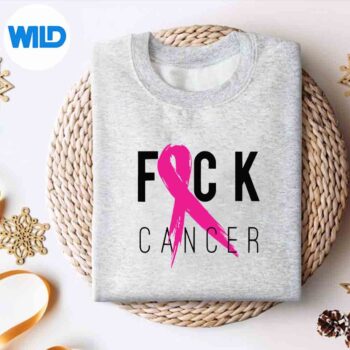 Fuck Cancer Breast Cancer Awareness Retro Distressed Positive Sad Silhouette SVG PNG Cut File 4 FuckCancerBreastCancerAwarenessRetroDistressedPositiveSadsweater