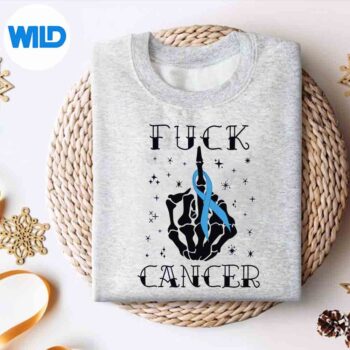 Fuck Cancer Tattoos Survivor Blue Ribbon Prostate Cancer Vector Design 4 FuckCancerTattoosSurvivorBlueRibbonProstateCancersweater