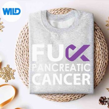 Fuck Pancreatic Cancer Purple Ribbon Cancer Awareness Line PNG SVG for Cricut 4 FuckPancreaticCancerPurpleRibbonCancerAwarenessLinesweater