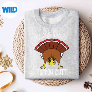GuessWhatTurkeyButtThanksgivingGirlssweater