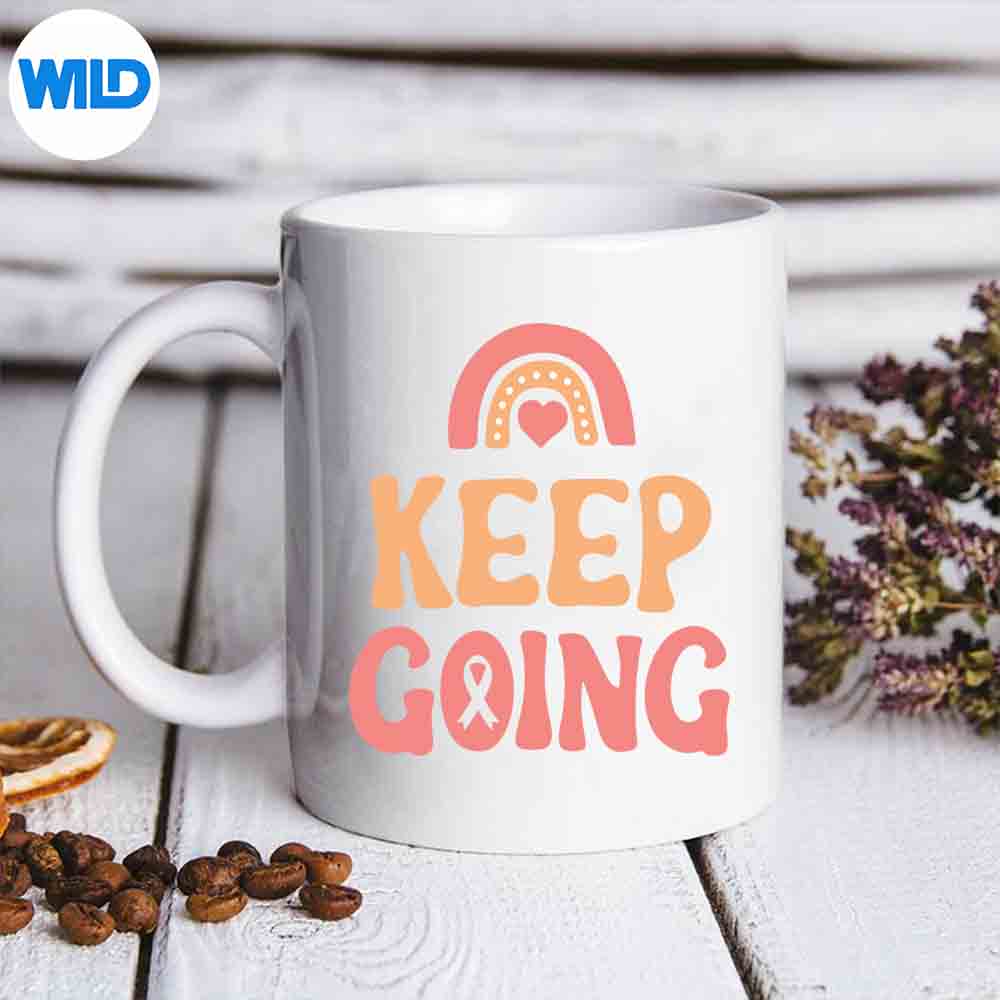 Keep Going Cancer Journey Vintage PNG SVG for Cricut