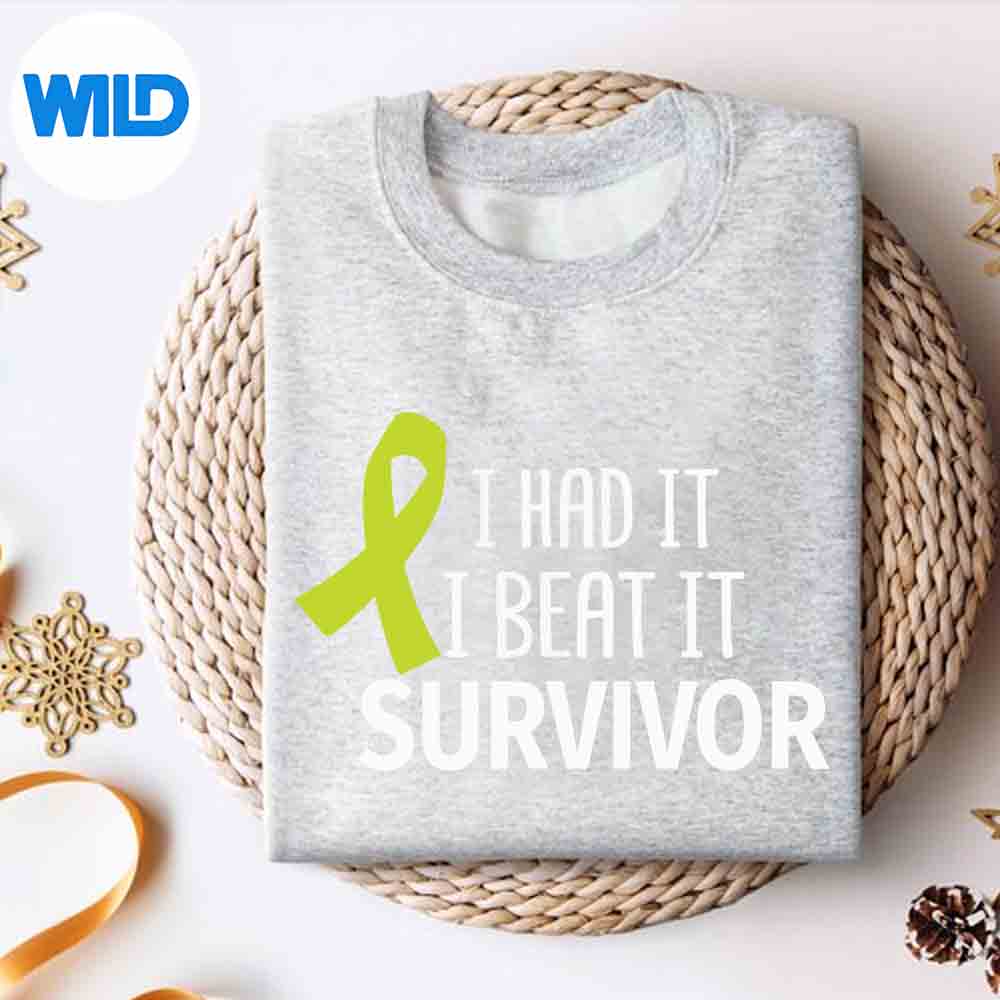Alternative view of Lymphoma Cancer I Had It I Beat It Survivor Lime Ribbon Digital Download