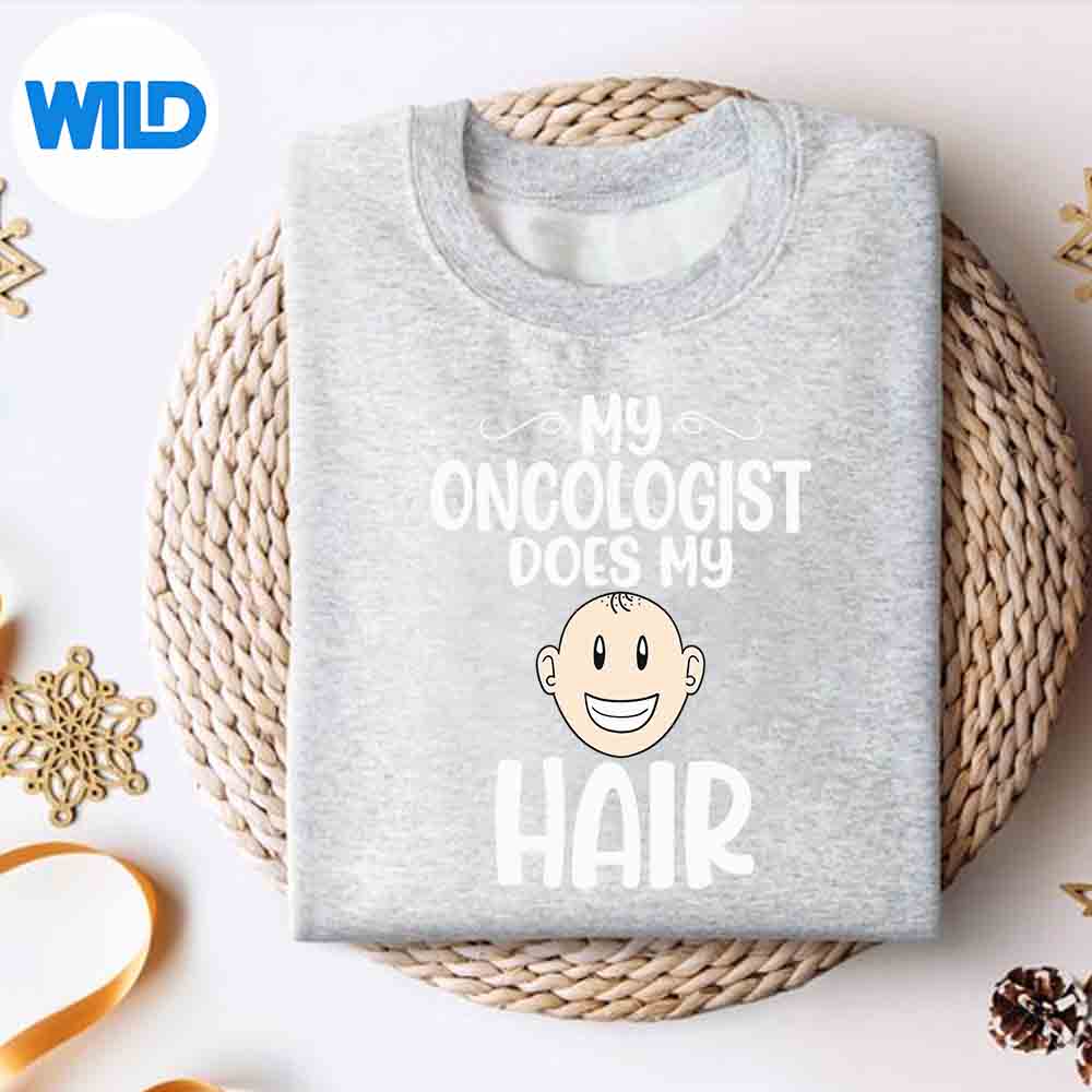 Alternative view of My Oncologist Does My Hair Chemotherapy Cancer Awareness SVG PNG