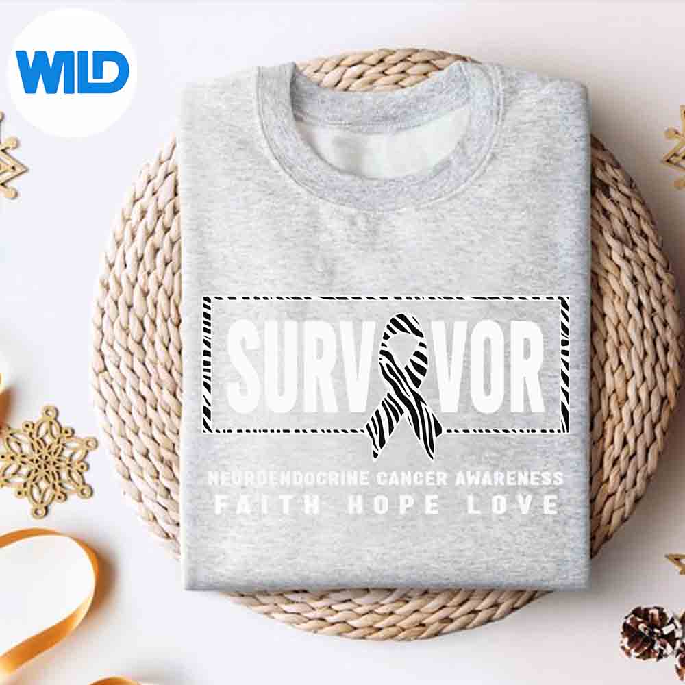 Alternative view of Net Cancer Survivor Neuroendocrine Cancer Awareness SVG PNG Digital Download