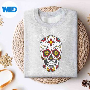New Mexico Born And Raised Zia Symbol Sugar Skull SVG PNG 4 NewMexicoBornAndRaisedZiaSymbolSugarSkullsweater