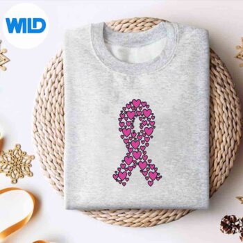 Pink Breast Cancer Ribbon Supporter Cut File 4 PinkBreastCancerRibbonSupportersweater