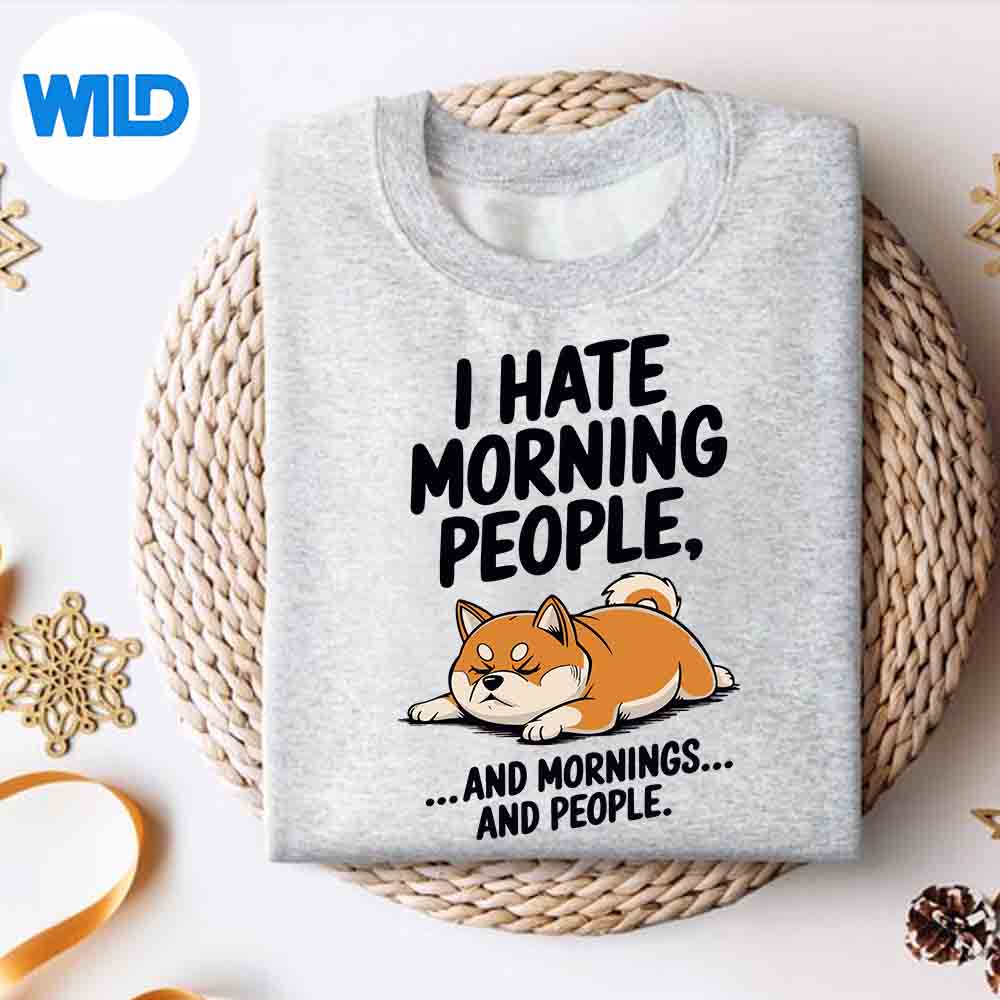 Shiba Inu I Hate Morning People And Mornings And People SVG PNG Cut File 2 Shiba Inu I Hate Morning People And Mornings And People SVG PNG Cut File - Image 2