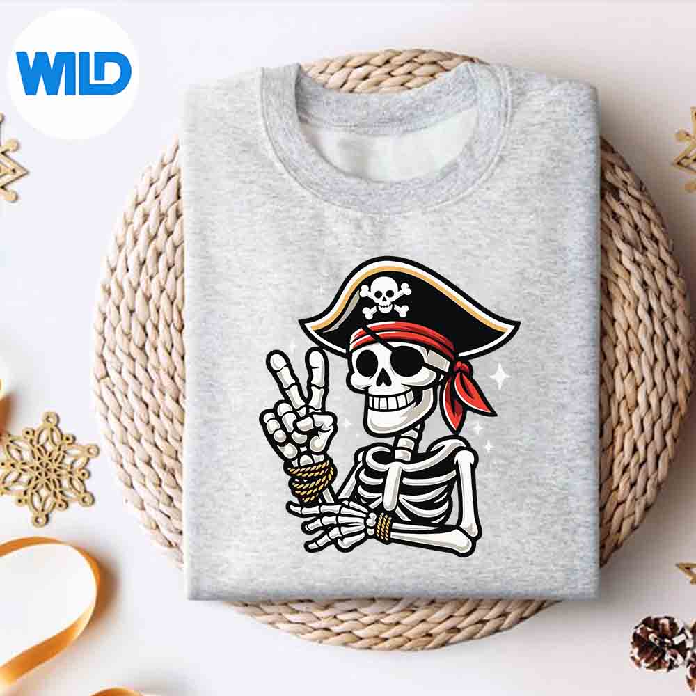 Skeleton Pirate Peace Sign For Halloween Costume Girls SVG Cut File 2 Skeleton Pirate Peace Sign For Halloween Costume Girls SVG Cut File - Image 2