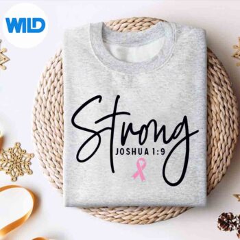 Strong Joshua Breast Cancer Support Survivor Pink Ribbon Silhouette SVG PNG Cut File 4 StrongJoshuaBreastCancerSupportSurvivorPinkRibbonsweater