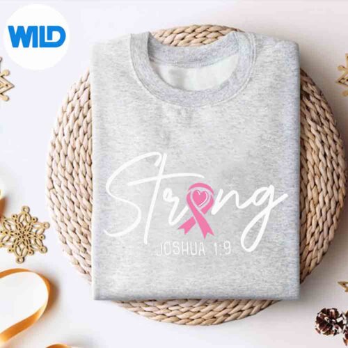 StrongJoshuaChristianFaithBreastCancerAwarenesssweater