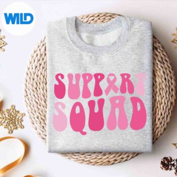 Support Squad Breast Cancer Awareness Pink Ribbon Month SVG PNG 4 SupportSquadBreastCancerAwarenessPinkRibbonMonthsweater