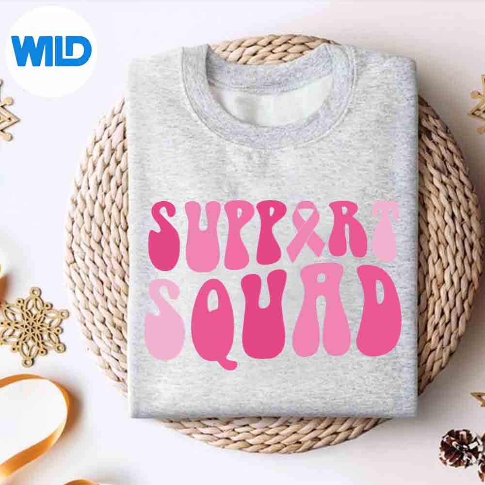 Alternative view of Support Squad Breast Cancer Awareness Pink Ribbon Month SVG PNG