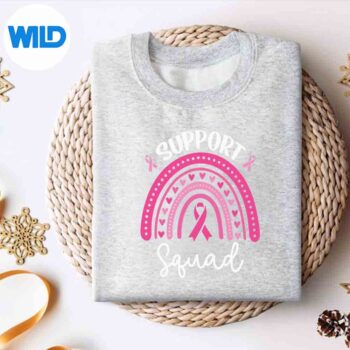 Support Squad Breast Cancer Awareness Survivor Pink Rainbow Wonderful Funny SVG PNG Download 4 SupportSquadBreastCancerAwarenessSurvivorPinkRainbowWonderfulFunnysweater