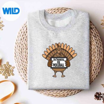 Thanksgiving Turkey Thankful For Pickleball Silhouette SVG PNG 4 ThanksgivingTurkeyThankfulForPickleballsweater