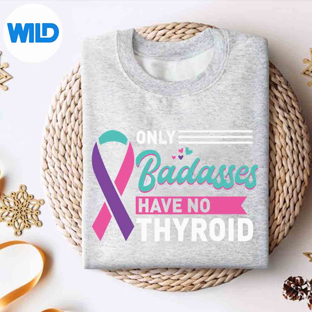 Alternative view of Thyroidectomy Only Badasses Have No Thyroid Cancer Awareness Digital Design