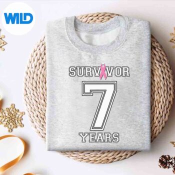 Years Breast Cancer Survivor For Pink Ribbon Overjoyed Relax Vector Design 4 YearsBreastCancerSurvivorForPinkRibbonOverjoyedRelaxsweater