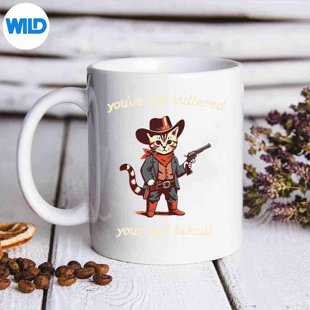 Youve Just Buttered Your Last Biscuit Western Cat Cow PNG SVG for Cricut