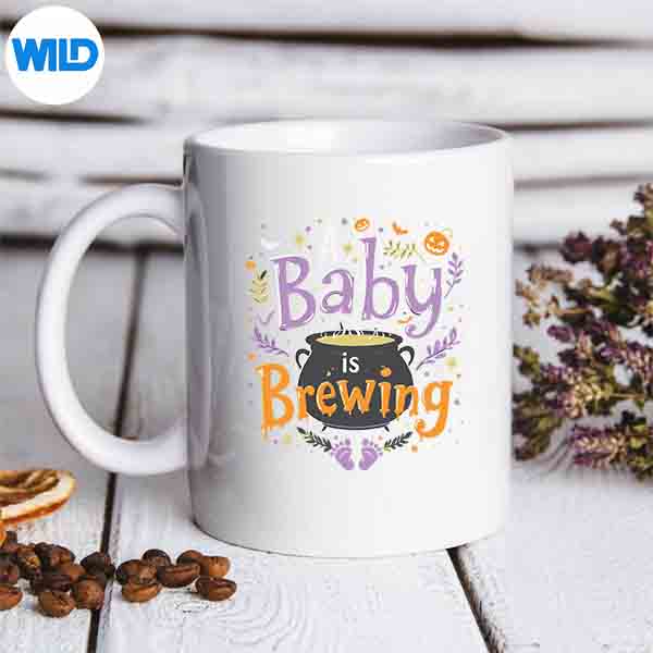 A Baby Is Brewing Halloween Pregnancy Baby Shower Reveal Vector Design 7 ABabyIsBrewingHalloweenPregnancyBabyShowerRevealmug