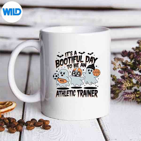 A Bootiful Day To Be An Athletic Trainer Halloween Sports SVG PNG Digital Design
