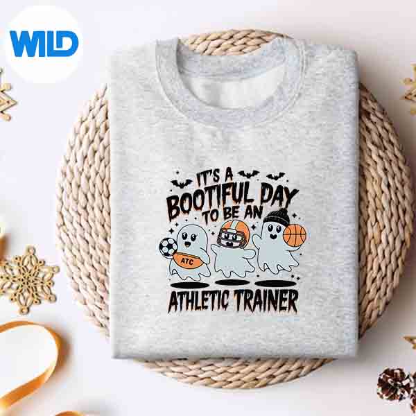 Alternative view of A Bootiful Day To Be An Athletic Trainer Halloween Sports SVG PNG Digital Design