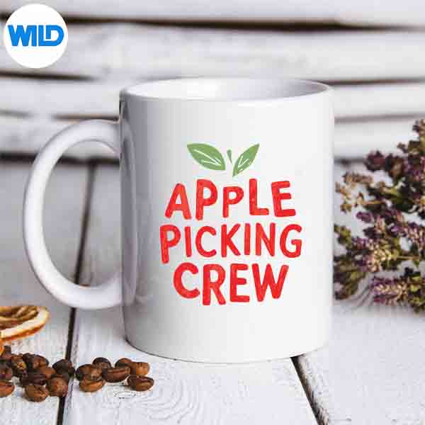 ApplePickingCrewOrchardHarvestSeasonFallAutumnmug