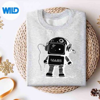 AstroBotWhiteShadowVintagesweater