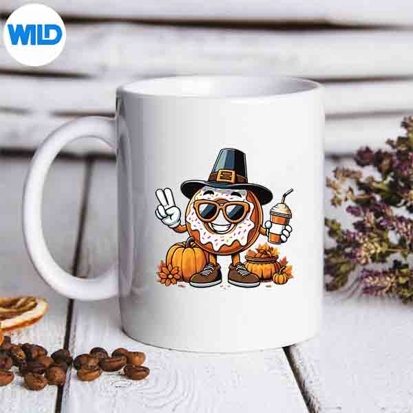 AutumnPumpkinFallDonutThanksgivingmug