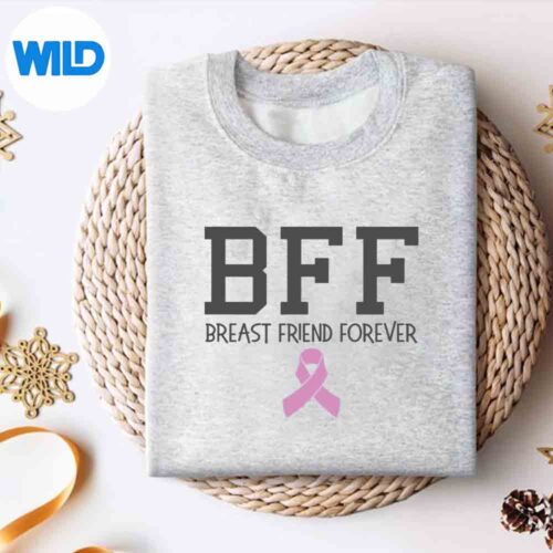 Bff Breast Cancer Awareness Breast Friend Forever PNG SVG for Cricut 4 BffBreastCancerAwarenessBreastFriendForeversweater
