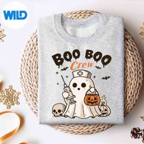 Boo Boo Crew Nurse Halloween Nurse For SVG PNG Download 4 BooBooCrewNurseHalloweenNurseForsweater