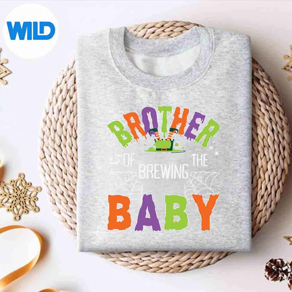 Brother Of Brewing Baby Halloween Theme Baby Shower Spooky SVG Cut File 2 Brother Of Brewing Baby Halloween Theme Baby Shower Spooky SVG Cut File - Image 2