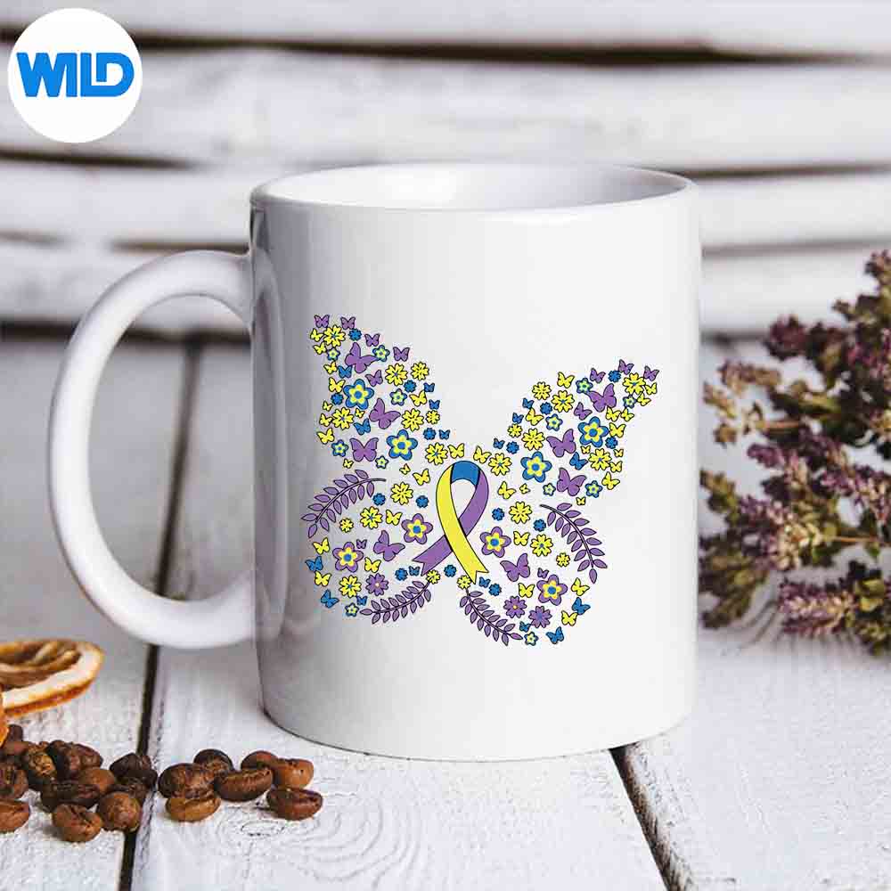 ButterflyBladderCancerAwarenessSurvivorRibbonmug