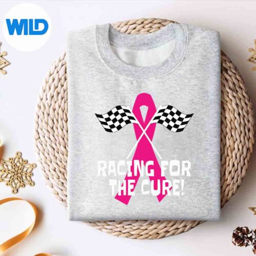 Car Races Racing For A Cure Pink Ribbon Breast Cancer Design for Cricut 4 CarRacesRacingForACurePinkRibbonBreastCancersweater