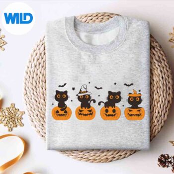 Cats Halloween Retro Style Pumpkin SVG PNG Download 4 CatsHalloweenRetroStylePumpkinsweater