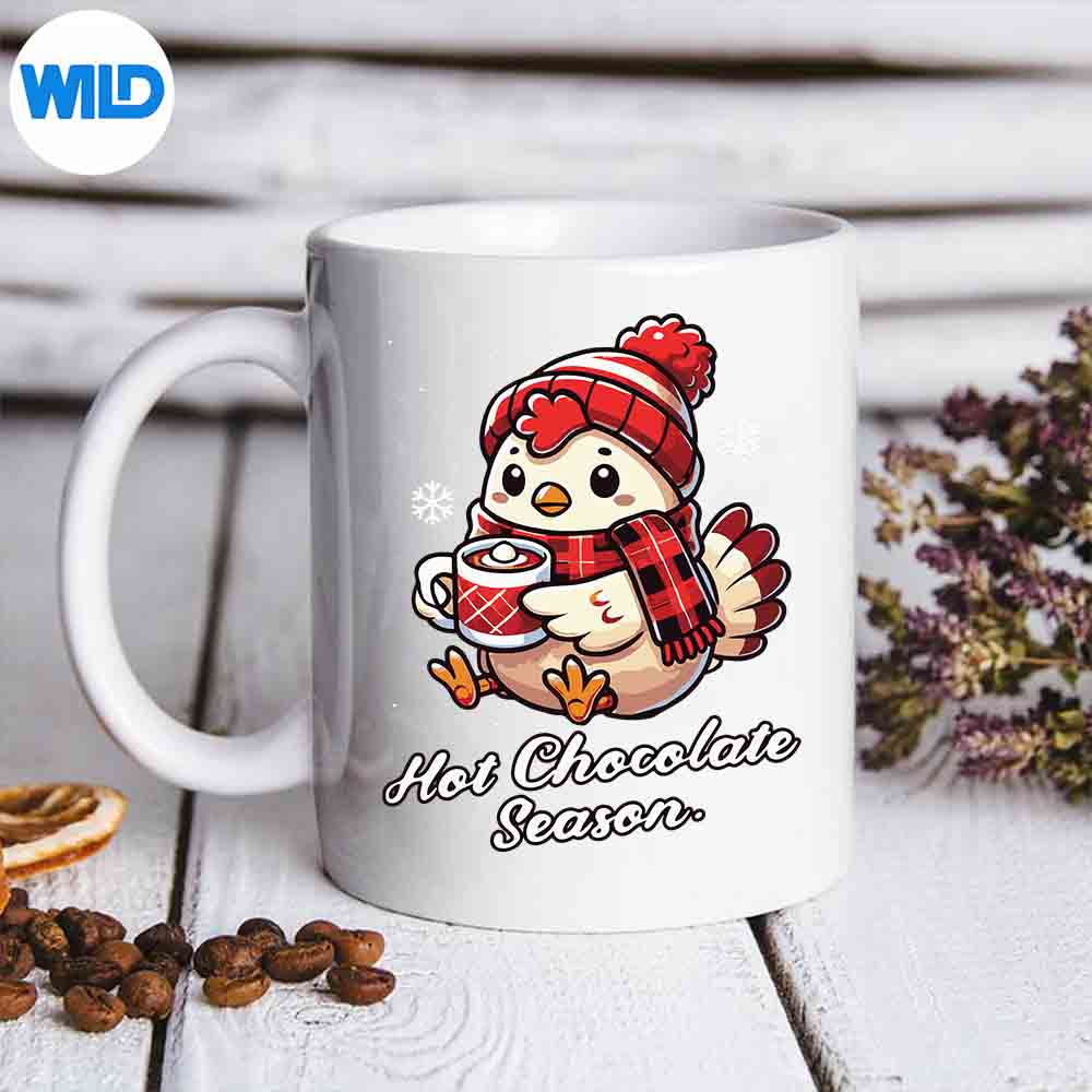 ChickenHotChocoScarfMerryChristmasMomDadmug