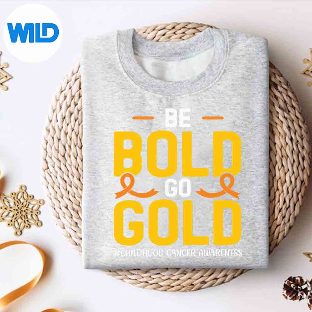 Alternative view of Childhood Be Bold Go Gold Childhood Cancer Awareness Digital Download