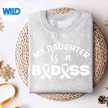 Childhood Cancer Awareness For A Dad Of A Warrior Digital Design 4 ChildhoodCancerAwarenessForADadOfAWarriorsweater