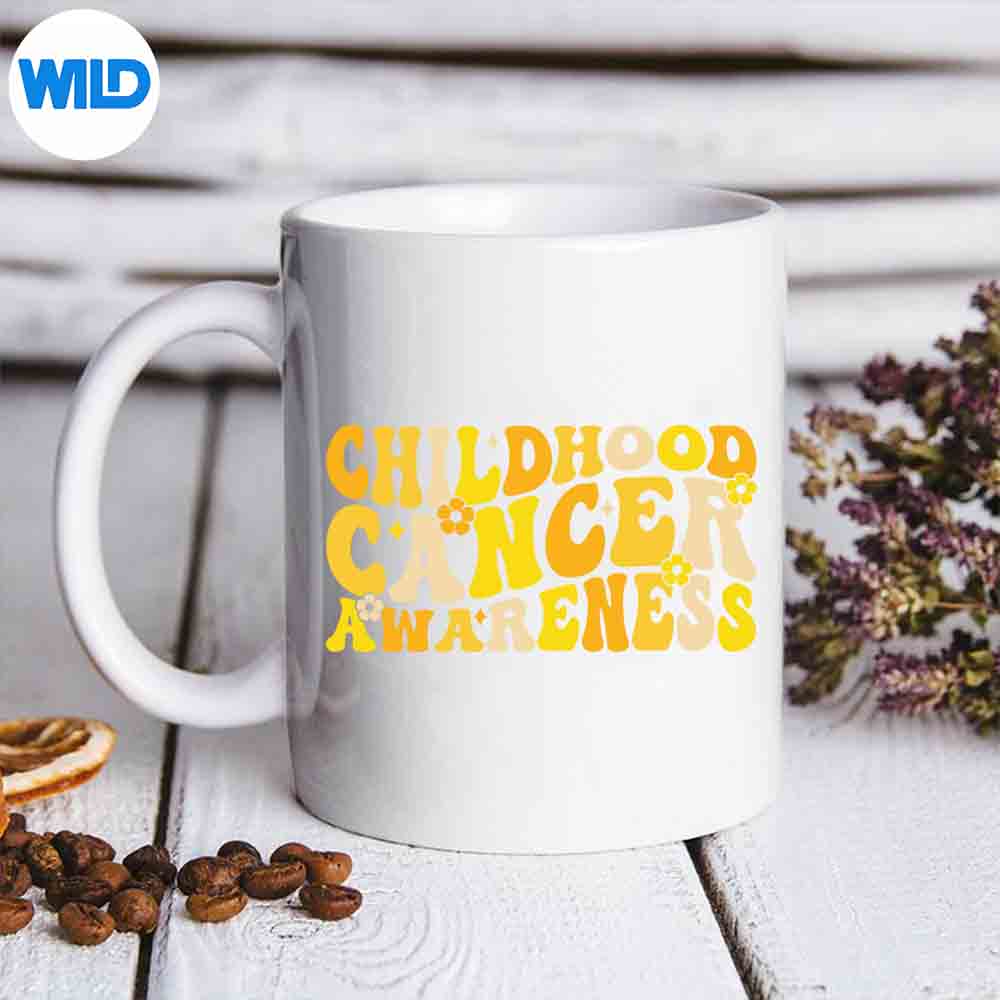 Childhood Cancer Awareness Rainbow Awareness Ribbon Design for Cricut 6 ChildhoodCancerAwarenessRainbowAwarenessRibbonmug