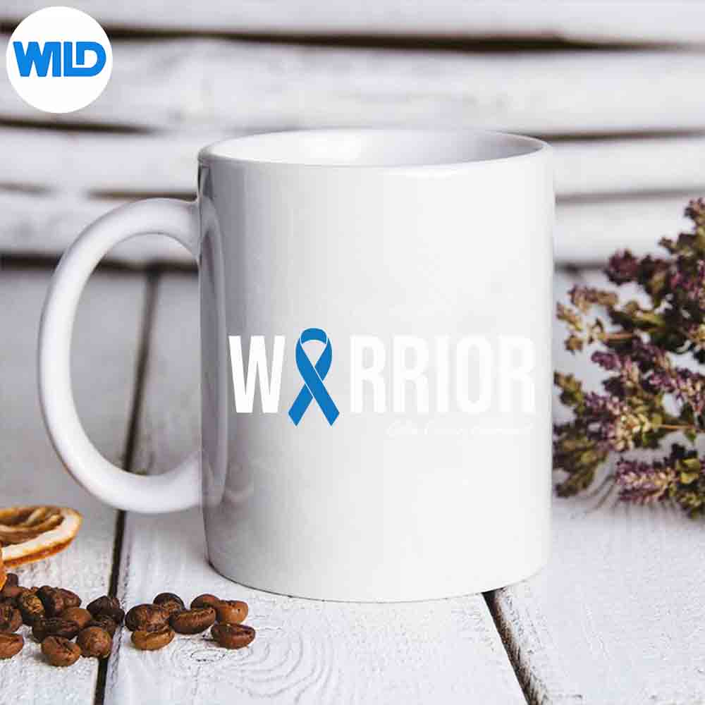 ColorectalCancerColonCancerBlueRibbonAmusedTerificmug