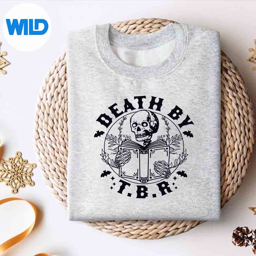 Death By Tbr To Be Read Skeleton Reading Book Bookish Vector Design 2 Death By Tbr To Be Read Skeleton Reading Book Bookish Vector Design - Image 2