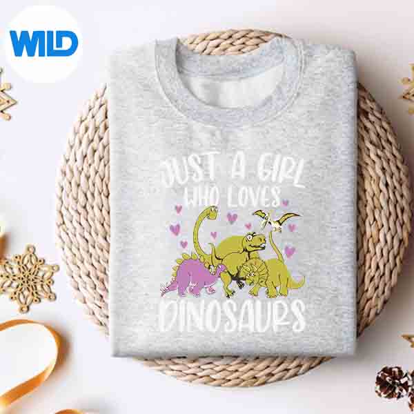 Dinosaur Just A Girl Who Loves Dinosaurs Girls Digital Download 4 DinosaurJustAGirlWhoLovesDinosaursGirlssweater