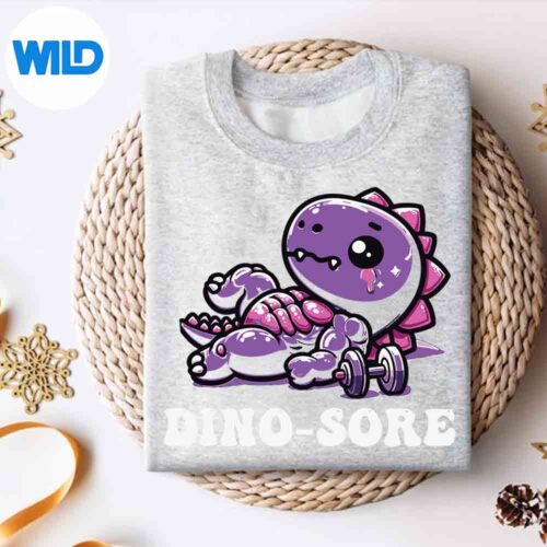 DinosaurWorkoutGymFitnessLiftingCuteDinoSoresweater