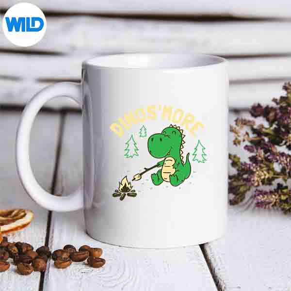 DinosmoreCampingTeamCampfireCamperCampsiteDinosaurmug
