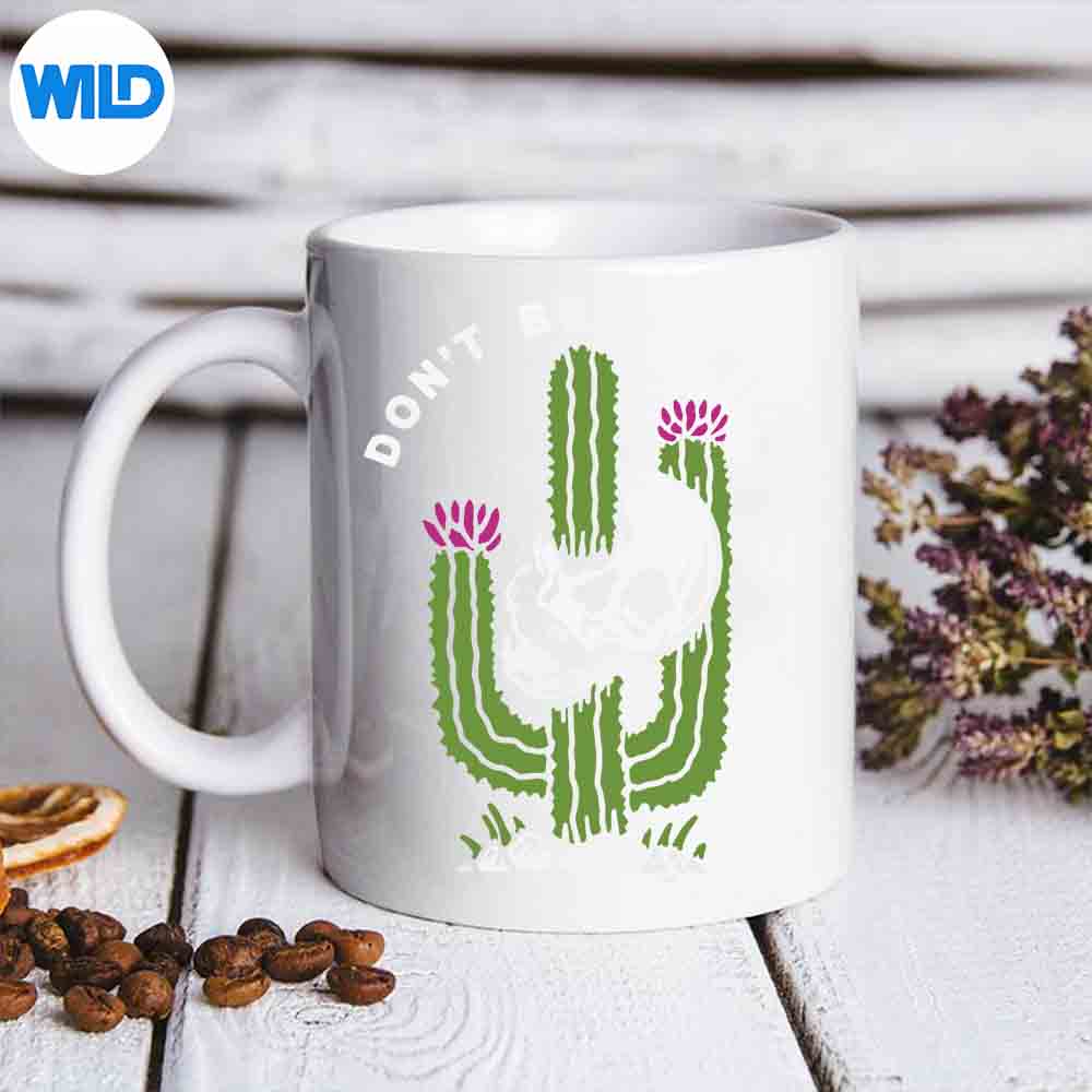 Dont Be A Prick Cactus Skull SVG PNG Digital Design 6 DontBeAPrickCactusSkullmug