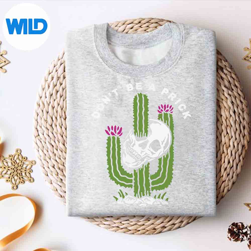 Dont Be A Prick Cactus Skull SVG PNG Digital Design 2 Dont Be A Prick Cactus Skull SVG PNG Digital Design - Image 2